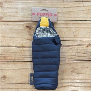Puffin Insulated Blue and Yellow Beverage Bag